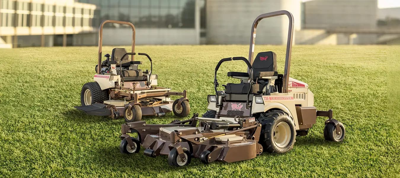 Grasshopper Mower Banner