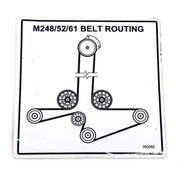 162062 - DECAL - BELT ROUTING M248/52