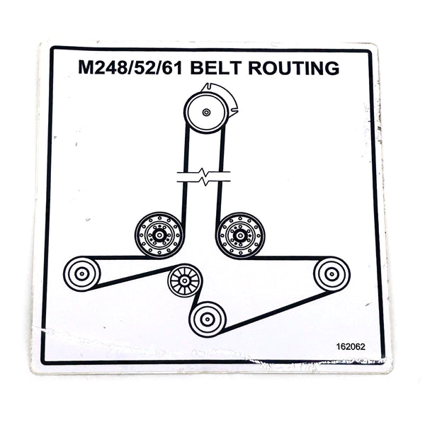 162062 - DECAL - BELT ROUTING M248/52