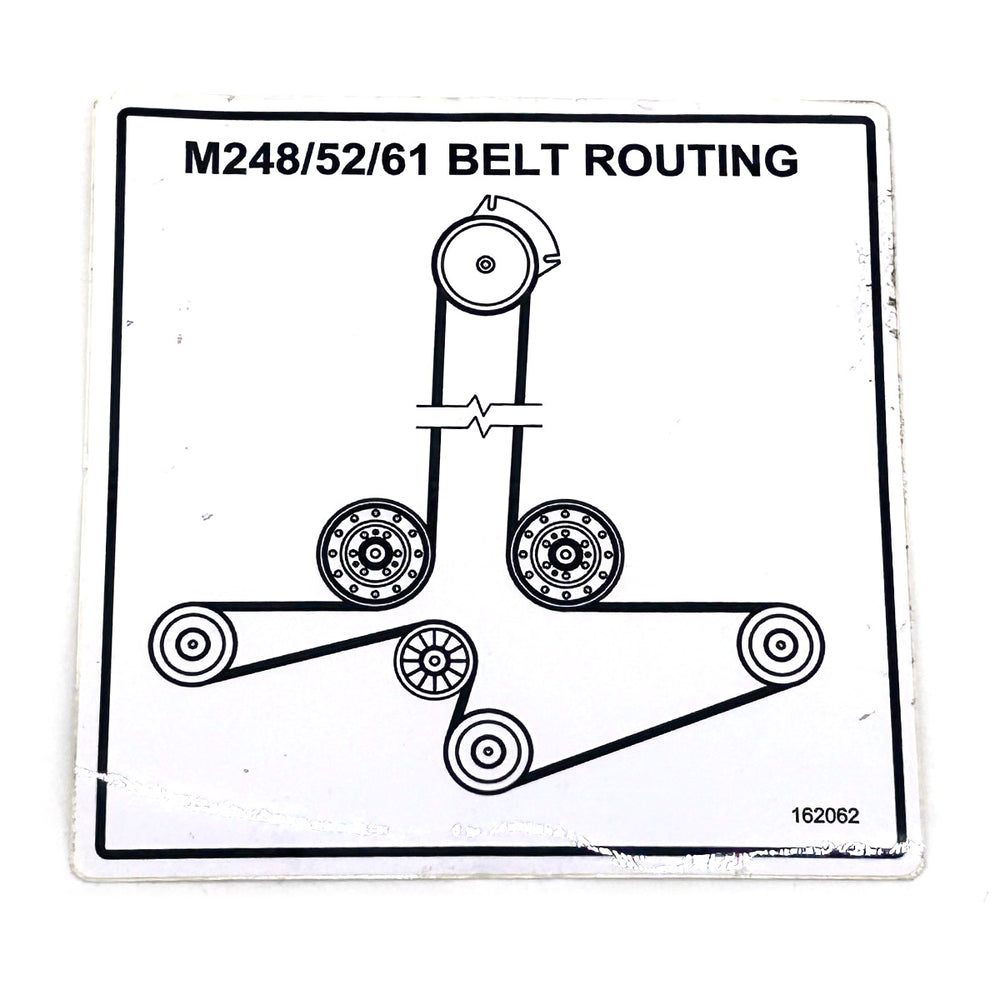 162062 - DECAL - BELT ROUTING M248/52