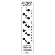 162187 - DECAL - CUTTING HEIGHT M1