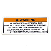 165300 - DECAL - EXHAUST WARNING